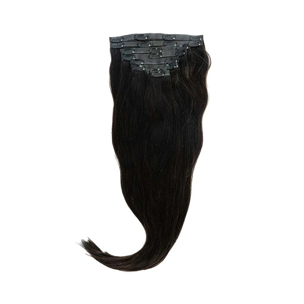 Clip In Extensions Human Hair Natural Black My Hair Affair