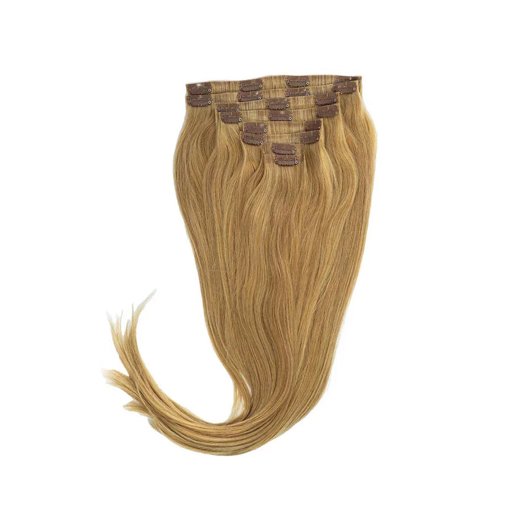 Clip In Extensions Real Hair Golden Blond My Hair Affair