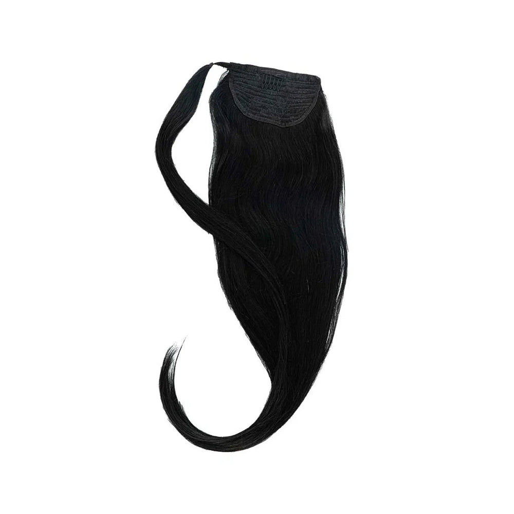 Ponytail Extensions Jet Black Human Hair My Hair Affair